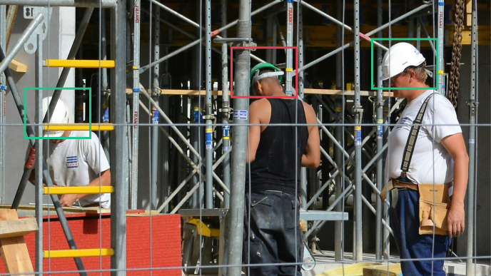 硬帽与反光服合规性的人工智能视频检测